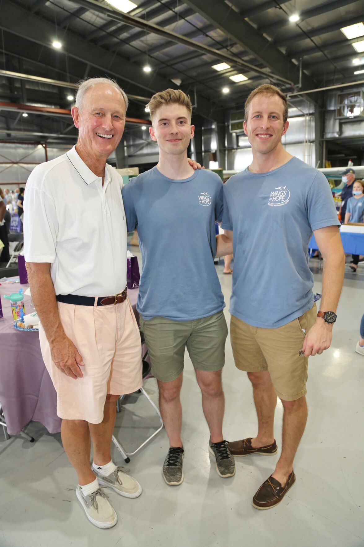 Fred Meyland-Smith (Chairman, Board of Directors), Brad Rafferty (President Young Ambassadors of Wings of Hope), Adam Kruger (Board of Directors)